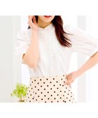 【フェルゥ/Feroux】の【洗える】フリルディテール パフスリーブ ブラウス 人気、トレンドファッション・服の通販 founy(ファニー) ファッション Fashion レディースファッション Fashion for Women トップス・カットソー Cut & Sew Tops シャツ・ブラウス・オフィスカジュアル Elegant Blouses & Button-Ups クラシカル Classical, Vintage-Inspired ジャケット Jacket, Outerwear スリーブ Sleeve, Long Sleeve / Short Sleeve ドット Polka Dot, Dot Pattern フリル Frill, Ruffle フロント Front, Front Design 再入荷 Restock / Back in Stock 夏 Summer 春 Spring S/S・春夏 SS, Spring/Summer, Warm Season 洗える Machine Washable ビジネス 仕事 通勤 Business / Work / Commuting thumbnail ホワイト系|ID: prp329100004496613 ipo3291000000033309125