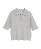 【アースミュージックアンドエコロジー/earth music&ecology】の半袖ポロニットプルオーバー Light Gray|ID: prp329100004496623 ipo3291000000031721819
