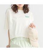【アースミュージックアンドエコロジー/earth music&ecology】のPlantes et Fleurs Cafe ショートT Ivory|ID: prp329100004496629 ipo3291000000031721860