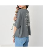 【アースミュージックアンドエコロジー/earth music&ecology】のPlantes et Fleurs Cafe ショートT Charcoal Gray|ID: prp329100004496629 ipo3291000000031721863