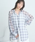 【アースミュージックアンドエコロジー/earth music&ecology】のシアーチェックシャツ Off White|ID: prp329100004496634 ipo3291000000031721886