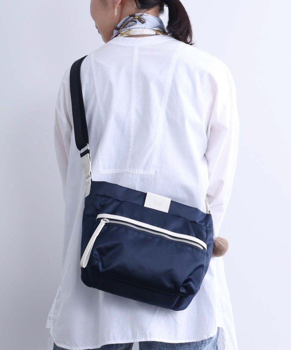 【エースバッグズアンドラゲッジ/ACE BAGS & LUGGAGE】のKanana project PJ-16 ショルダーバッグ 6L 300g 11902 カナナ プロジェクト 軽い インテリア・キッズ・メンズ・レディースファッション・服の通販 founy(ファニー) 　ファッション　Fashion　レディースファッション　Fashion for Women　抗菌　Antibacterial, Bacteria-Resistant　軽量　Lightweight, Ultra Light　サテン　Satin, Glossy Fabric　チャーム　Charm, Pendant　定番　Standard, Basic Item　フロント　Front, Front Design　ベーシック　Basic, Essential　ポケット　Pocket, Pocket Detail　リラックス　Relax, Relaxed Fit　エレガント 上品　Elegant　ネイビー|ID: prp329100004496660 ipo3291000000032676646