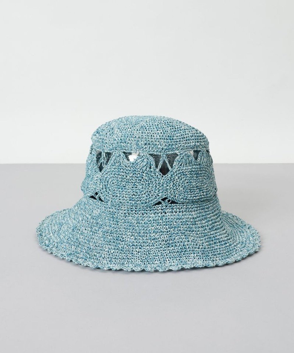 【アウロラ/AURORA】のANNA SUI(アナ スイ)モチーフ編みペーパークロッシェハット インテリア・キッズ・メンズ・レディースファッション・服の通販 founy(ファニー) 　ファッション　Fashion　レディースファッション　Ladies' Fashion Online　帽子　Hats　バタフライ　Butterfly　モチーフ　Motif　人気　Popularity　帽子　Hat　手編み　Hand Knitting　抗菌　Antibacterial　猫　Cat　ブルー|ID: prp329100004496680 ipo3291000000032052750