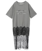 【グリーンパークス/Green Parks】の裾レースドッキングカットロゴチュニック Khaki|ID: prp329100004496719 ipo3291000000031829709