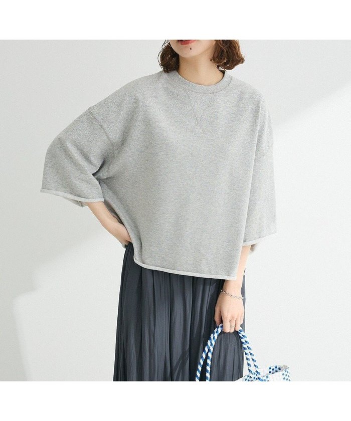 【グリーンパークス/Green Parks】の・SUGAR SPOON 7分袖ウラケスウェット インテリア・キッズ・メンズ・レディースファッション・服の通販 founy(ファニー) https://founy.com/ ファッション Fashion レディースファッション Fashion for Women トップス・カットソー Cut & Sew Tops レディースパーカー・カジュアルフーディー Casual Hoodies & Sweatshirts スウェット・クルーネックトップス Sweatshirts & Crewnecks / Relaxed Fit Sweat Tops おすすめ Recommended / Our Picks シンプル Simple, Minimal スウェット / スエット Sweatshirt, Sweatwear タートル Turtleneck, Turtle Collar ボトム Bottoms, Lower Wear ポケット Pocket, Pocket Detail リメイク Remake, Reconstructed ルーズ Loose, Oversized ロング Long, Long-Length 再入荷 Restock / Back in Stock 夏 Summer 春 Spring S/S・春夏 SS, Spring/Summer, Warm Season 無地 Plain, Solid Color |ID: prp329100004496723 ipo3291000000032742798