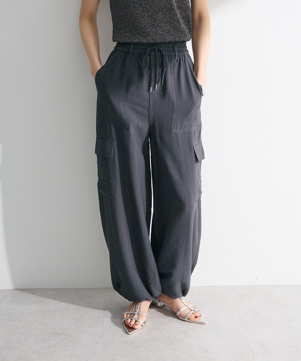 【グリーンパークス/Green Parks】の・SUGAR SPOON ドビーカーゴパンツ インテリア・キッズ・メンズ・レディースファッション・服の通販 founy(ファニー) 　ファッション　Fashion　レディースファッション　WOMEN　パンツ　Pants　おすすめ　Recommend　カーゴパンツ　Cargo Pants　サマー　Summer　ポケット　Pocket　ワイド　Wide　夏　Summer　春　Spring　S/S・春夏　Ss・Spring/Summer　Charcoal Gray|ID: prp329100004496725 ipo3291000000031722453