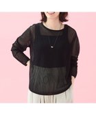 【エニィファム/any FAM】の【アンチピリング】メッシュニットプルオーバー ブラック|ID: prp329100004496751 ipo3291000000032649354