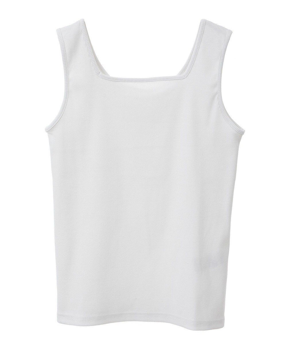 【グリーンパークス/Green Parks】の前後2Way ラメリブタンクトップ 人気、トレンドファッション・服の通販 founy(ファニー) 　ファッション　Fashion　レディースファッション　Fashion for Women　トップス・カットソー　Cut & Sew Tops　キャミソール&ノースリーブ　Camisoles & Sleeveless Tops　インナー　Innerwear　キャミソール　Camisole, Spaghetti Strap Top　ジャケット　Jacket, Outerwear　スクエア　Square, Square Shape　タンク　Tank Top, Sleeveless Top　トレンド　Trend, Trending Now　フィット　Fit, Slim Fit　ポケット　Pocket, Pocket Detail　ラウンド　Round, Round Neck　夏　Summer　春　Spring　S/S・春夏　SS, Spring/Summer, Warm Season　 other-1|ID: prp329100004496774 ipo3291000000031722794
