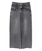 【グリーンパークス/Green Parks】の・ELENCARE DUE Wウエストデニムパンツ Gray|ID: prp329100004496775 ipo3291000000031829732