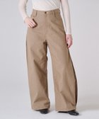 【リポトレンタアンニ/Ripo trenta anni】の【洗える/個性的】SIDE PLEATS ワイドデニム BEIGE|ID: prp329100004497743 ipo3291000000031830943