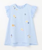 【組曲 / KIDS/KUMIKYOKU】の【110-140㎝】フラワーエンブロイダリー チュニック スカイブルー系|ID: prp329100004497744 ipo3291000000034177010
