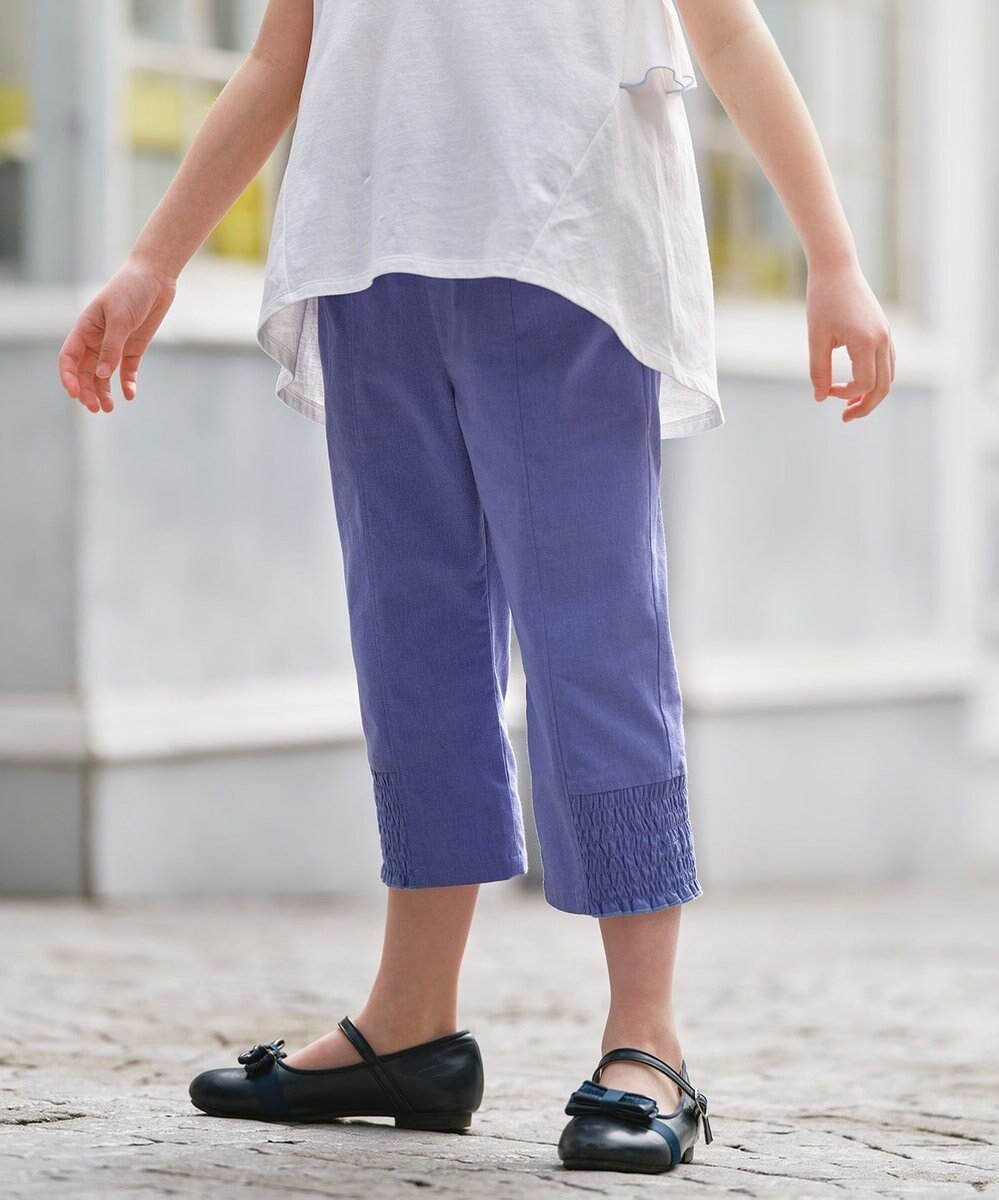 【組曲 / KIDS/KUMIKYOKU】の【110-140㎝】シャーリング パンツ インテリア・キッズ・メンズ・レディースファッション・服の通販 founy(ファニー) 　ファッション　Fashion　キッズファッション　KIDS　ボトムス　Bottoms/Kids　NEW・新作・新着・新入荷　New Arrivals　シャーリング　Shirring　ストレッチ　Stretch　ポケット　Pocket　リボン　Ribbon　夏　Summer　春　Spring　S/S・春夏　Ss・Spring/Summer　ブルー|ID: prp329100004497745 ipo3291000000031729680