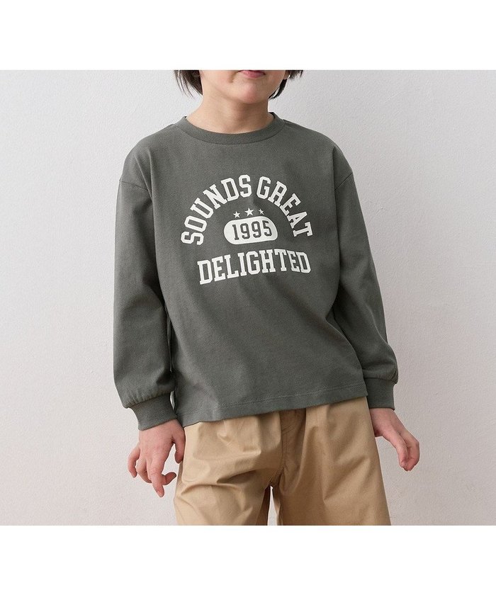 【エニファム/any FAM / KIDS】のロゴプリント 長袖Tシャツ インテリア・キッズ・メンズ・レディースファッション・服の通販 founy(ファニー) https://founy.com/ ファッション Fashion キッズファッション KIDS トップス・カットソー Tops/Tees/Kids 春 Spring カットソー Cut And Sew シンプル Simple スマホ Smartphone 長袖 Long Sleeve プリント Print ポケット Pocket S/S・春夏 Ss・Spring/Summer おすすめ Recommend 夏 Summer |ID: prp329100004497756 ipo3291000000031961655