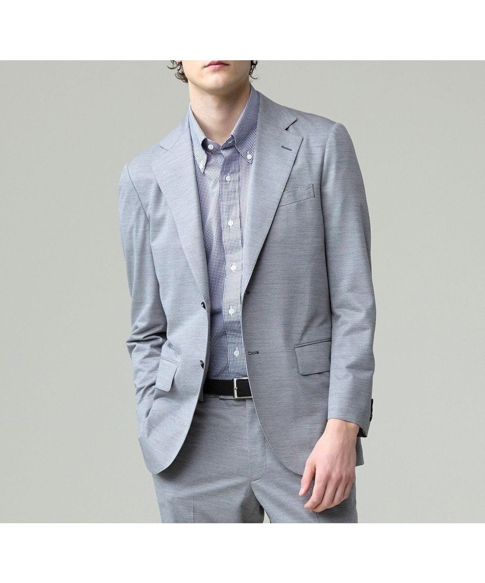 【ジェイ プレス/J.PRESS / MEN】のプールに浮いているような快適な着心地【ストレッチ / 洗える / 吸水速乾/ 接触冷感】【J.PRESS-POOL WOOL】ジャージーセットアップ ジャケット インテリア・キッズ・メンズ・レディースファッション・服の通販 founy(ファニー) 　ファッション　Fashion　メンズファッション　Fashion for Men　アウター　Men's Coats Outerwear　テーラードジャケット　Tailored Jackets & Blazers　インナー　Innerwear　春　Spring　洗える　Machine Washable　カットソー　Cut and Sewn Top　吸水　Absorbent, Quick-Dry　ジャケット　Jacket, Outerwear　ストレッチ　Stretch, Stretchy Fabric　スラックス　Slacks, Dress Pants　セットアップ　Set-Up, Coordinated Outfit　ポロシャツ　Polo Shirt, Collared Tee　S/S・春夏　SS, Spring/Summer, Warm Season　おすすめ　Recommended / Our Picks　日本製　Made In Japan　夏　Summer　エレガント 上品　Elegant　ビジネス 仕事 通勤　Business / Work / Commuting　ライトグレー系|ID: prp329100004497771 ipo3291000000032675006
