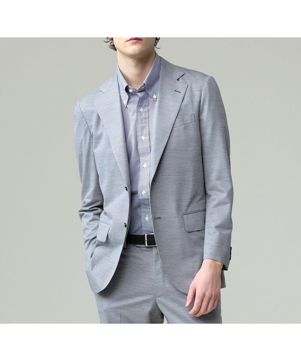 【ジェイ プレス/J.PRESS / MEN】のプールに浮いているような快適な着心地【ストレッチ / 洗える / 吸水速乾/ 接触冷感】【J.PRESS-POOL WOOL】ジャージーセットアップ ジャケット インテリア・キッズ・メンズ・レディースファッション・服の通販 founy(ファニー) 　ファッション　Fashion　メンズファッション　Fashion for Men　アウター　Men's Coats Outerwear　テーラードジャケット　Tailored Jackets & Blazers　インナー　Innerwear　春　Spring　洗える　Machine Washable　カットソー　Cut and Sewn Top　吸水　Absorbent, Quick-Dry　ジャケット　Jacket, Outerwear　ストレッチ　Stretch, Stretchy Fabric　スラックス　Slacks, Dress Pants　セットアップ　Set-Up, Coordinated Outfit　ポロシャツ　Polo Shirt, Collared Tee　S/S・春夏　SS, Spring/Summer, Warm Season　おすすめ　Recommended / Our Picks　日本製　Made In Japan　夏　Summer　エレガント 上品　Elegant　ビジネス 仕事 通勤　Business / Work / Commuting　ライトグレー系|ID: prp329100004497771 ipo3291000000033616663