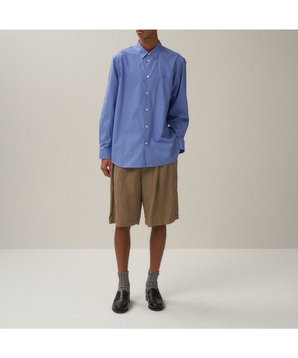 【エイトン/ATON】のSUVIN BROAD スタンダードシャツ - UNISEX インテリア・キッズ・メンズ・レディースファッション・服の通販 founy(ファニー) 　ファッション　Fashion　レディースファッション　Fashion for Women　トップス・カットソー　Cut & Sew Tops　シャツ・ブラウス・オフィスカジュアル　Elegant Blouses & Button-Ups　ユニセックス　Unisex, Genderless　インド　Indian Textile　スタンダード　Standard, Basic　ドレス　Dress, One-Piece　ブロード　Broadcloth, Fine Cotton　ベーシック　Basic, Essential　エレガント 上品　Elegant　夏　Summer　定番　Standard, Basic Item　S/S・春夏　SS, Spring/Summer, Warm Season　A/W・秋冬　Autumn/Winter　SAX|ID: prp329100004497793 ipo3291000000033038136