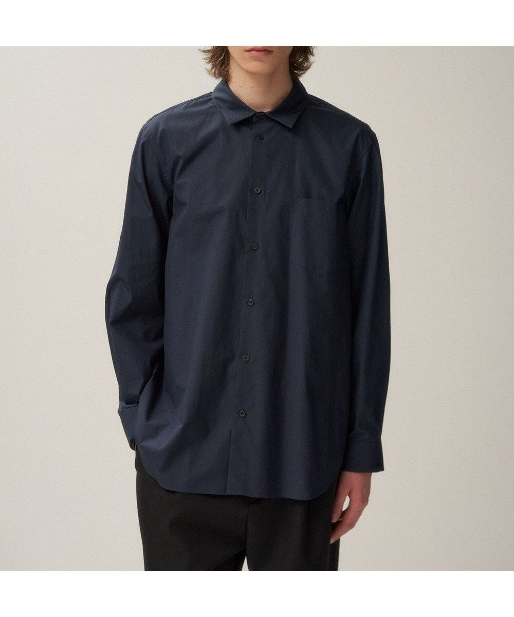 【エイトン/ATON】のSUVIN BROAD スタンダードシャツ - UNISEX インテリア・キッズ・メンズ・レディースファッション・服の通販 founy(ファニー) 　ファッション　Fashion　レディースファッション　Fashion for Women　トップス・カットソー　Cut & Sew Tops　シャツ・ブラウス・オフィスカジュアル　Elegant Blouses & Button-Ups　ユニセックス　Unisex, Genderless　インド　Indian Textile　スタンダード　Standard, Basic　ドレス　Dress, One-Piece　ブロード　Broadcloth, Fine Cotton　ベーシック　Basic, Essential　エレガント 上品　Elegant　夏　Summer　定番　Standard, Basic Item　S/S・春夏　SS, Spring/Summer, Warm Season　A/W・秋冬　Autumn/Winter　NAVY|ID: prp329100004497793 ipo3291000000033038139