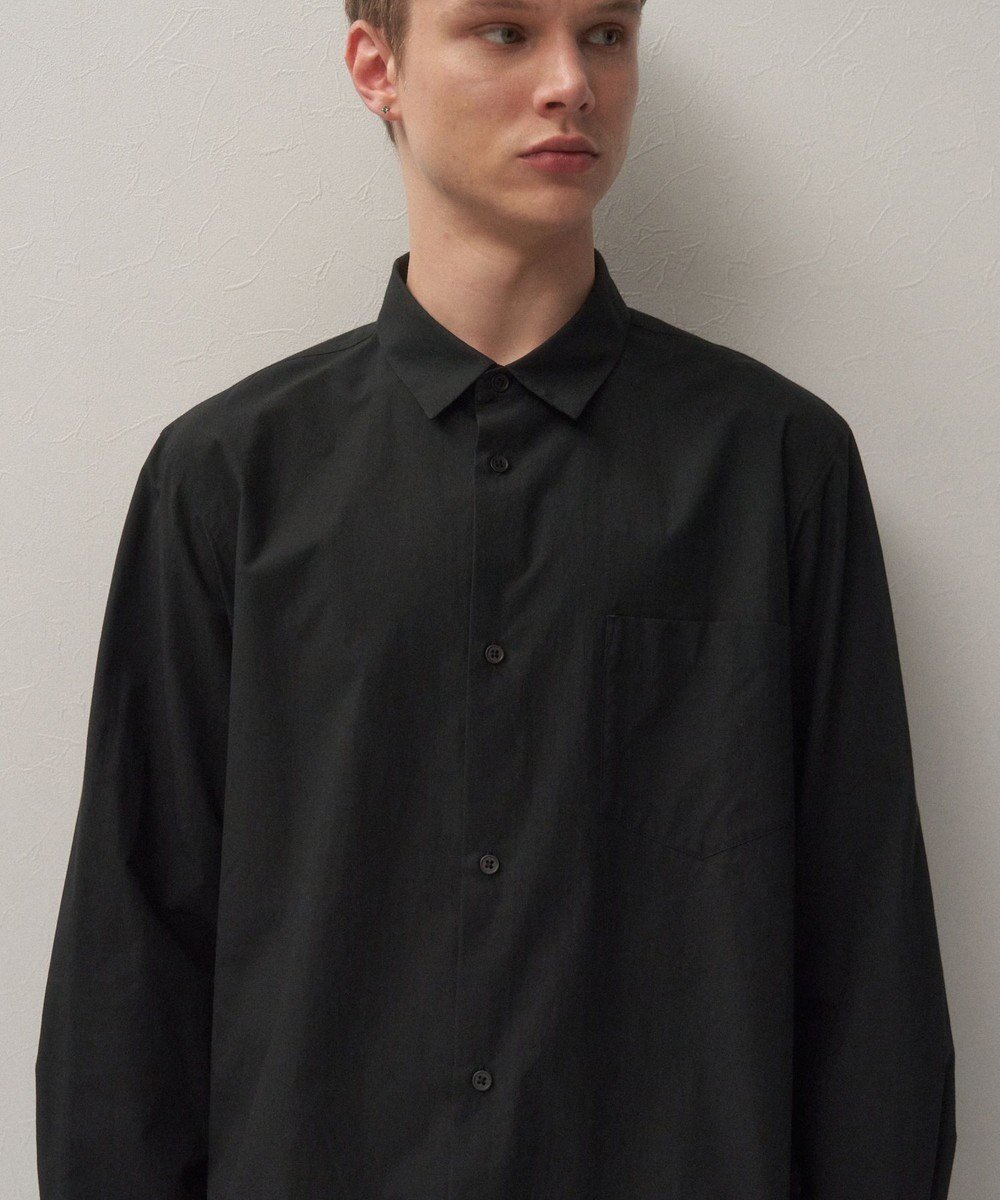 【エイトン/ATON】のSUVIN BROAD スタンダードシャツ - UNISEX インテリア・キッズ・メンズ・レディースファッション・服の通販 founy(ファニー) 　ファッション　Fashion　レディースファッション　Fashion for Women　トップス・カットソー　Cut & Sew Tops　シャツ・ブラウス・オフィスカジュアル　Elegant Blouses & Button-Ups　ユニセックス　Unisex, Genderless　インド　Indian Textile　スタンダード　Standard, Basic　ドレス　Dress, One-Piece　ブロード　Broadcloth, Fine Cotton　ベーシック　Basic, Essential　エレガント 上品　Elegant　夏　Summer　定番　Standard, Basic Item　S/S・春夏　SS, Spring/Summer, Warm Season　A/W・秋冬　Autumn/Winter　BLACK|ID: prp329100004497793 ipo3291000000033038145