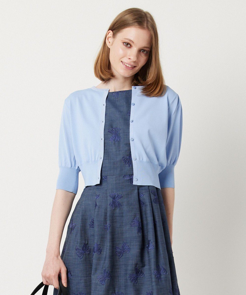 【トッカ/TOCCA】の【接触冷感・UV90%以上カット・洗える】BALOON カーディガン インテリア・キッズ・メンズ・レディースファッション・服の通販 founy(ファニー) ファッション Fashion レディースファッション Fashion for Women トップス・カットソー Cut & Sew Tops カーディガン・羽織り Layered Style Cardigans 2024年 2024 2024春夏・S/S Spring/Summer 2024 SS24 カーディガン Cardigan, Knitwear トレンド Trend, Trending Now バルーン Balloon, Balloon Silhouette パープル Purple, Violet 夏 Summer 定番 Standard, Basic Item 春 Spring S/S・春夏 SS, Spring/Summer, Warm Season 洗える Machine Washable サックスブルー系|ID: prp329100004497813 ipo3291000000034991755