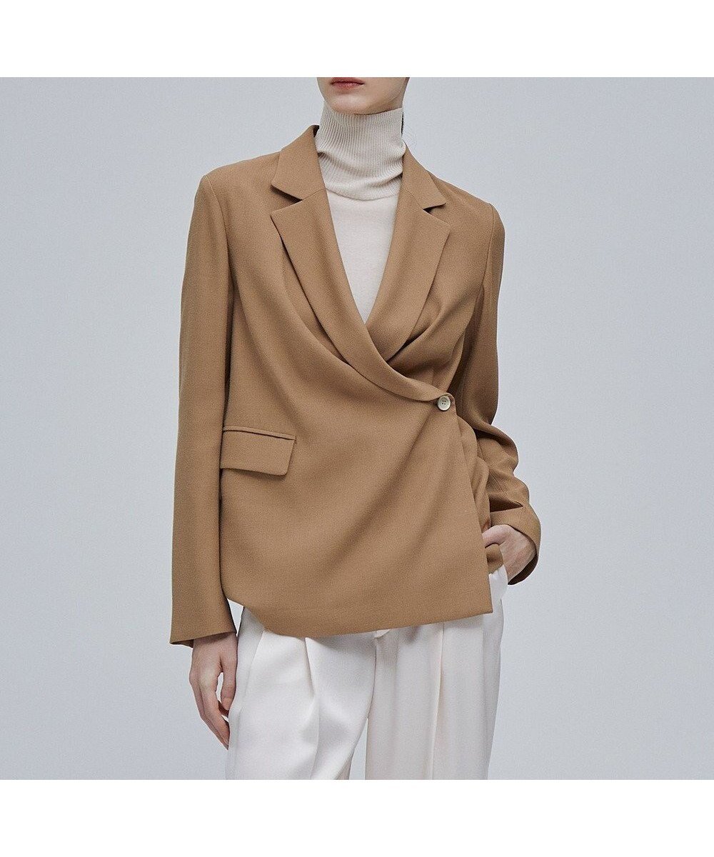【ベイジ,/BEIGE,】のSIMON / デザインジャケット インテリア・キッズ・メンズ・レディースファッション・服の通販 founy(ファニー) 　ファッション　Fashion　レディースファッション　WOMEN　アウター　Coat Outerwear　ジャケット　Jackets　テーラードジャケット　Tailored Jackets　カシュクール　Cachecoeur　カーディガン　Cardigan　ジャケット　Jacket　フロント　Front　ロング　Long　ビジネス 仕事 通勤　Business　夏　Summer　春　Spring　S/S・春夏　Ss・Spring/Summer　Camel|ID: prp329100004497823 ipo3291000000031730745