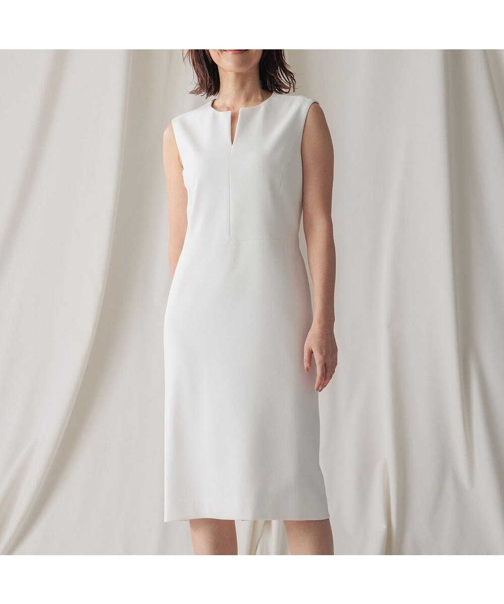【ベイジ,/BEIGE,】のLUIZA / Iラインワンピース インテリア・キッズ・メンズ・レディースファッション・服の通販 founy(ファニー) 　ファッション　Fashion　レディースファッション　WOMEN　ワンピース　Dress　オケージョン　Occasion　シンプル　Simple　ジャケット　Jacket　スタイリッシュ　Stylish　ストレッチ　Stretch　スーツ　Suit　セレモニー　Ceremony　チェリー　Cherry　ドレス　Dress　フォーマル　Formal　人気　Popularity　ビジネス 仕事 通勤　Business　夏　Summer　定番　Standard　S/S・春夏　Ss・Spring/Summer　A/W・秋冬　Aw・Autumn/Winter・Fw・Fall-Winter　White|ID: prp329100004497824 ipo3291000000031730749