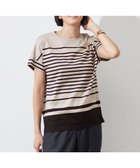 【自由区/JIYU-KU】の【洗える】ハイカウントボーダー カットソー ベージュ×ブラック|ID: prp329100004497830 ipo3291000000031975347