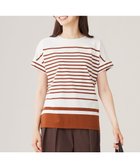 【自由区/JIYU-KU】の【洗える】ハイカウントボーダー カットソー オフ×コッパー|ID: prp329100004497830 ipo3291000000034685569