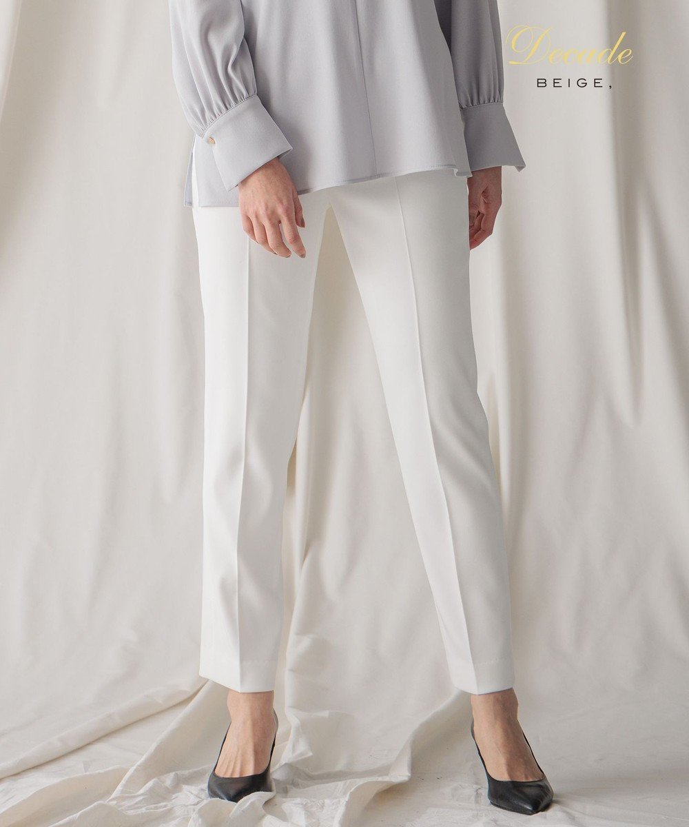 【ベイジ,/BEIGE,】のLUIZA / クロップドパンツ インテリア・キッズ・メンズ・レディースファッション・服の通販 founy(ファニー) 　ファッション　Fashion　レディースファッション　WOMEN　パンツ　Pants　オケージョン　Occasion　ストレッチ　Stretch　チェリー　Cherry　人気　Popularity　ビジネス 仕事 通勤　Business　夏　Summer　定番　Standard　S/S・春夏　Ss・Spring/Summer　洗える　Washable　A/W・秋冬　Aw・Autumn/Winter・Fw・Fall-Winter　White|ID: prp329100004497835 ipo3291000000031975425