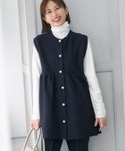 【自由区/JIYU-KU】の【洗える】パールディティールニット ジレ ネイビー|ID: prp329100004497875 ipo3291000000035492100