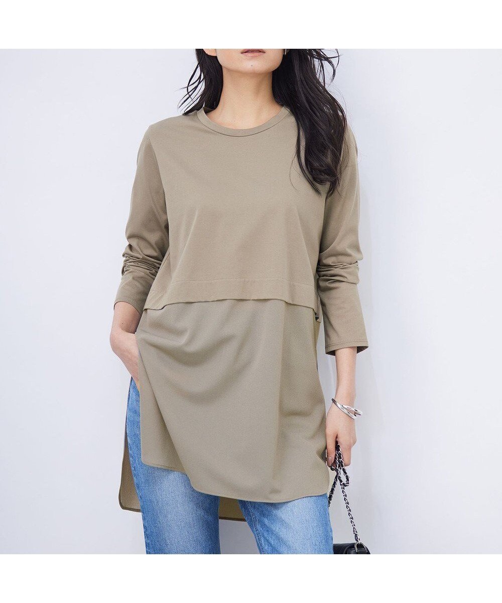 【アイシービー/iCB】の【洗える】 シアージャージーコンビ カットソー インテリア・キッズ・メンズ・レディースファッション・服の通販 founy(ファニー) 　ファッション　Fashion　レディースファッション　WOMEN　トップス・カットソー　Tops/Tshirt　シャツ/ブラウス　Shirts/Blouses　ロング / Tシャツ　T-Shirts　カットソー　Cut and Sewn　インナー　Inner　洗える　Washable　カットソー　Cut And Sew　シアー　Sheer　シルケット　Mercerization　ジャケット　Jacket　スリーブ　Sleeve　ドッキング　Docking　ロング　Long　A/W・秋冬　Aw・Autumn/Winter・Fw・Fall-Winter　再入荷　Restock/Back In Stock/Re Arrival　おすすめ　Recommend　2024年　2024　2024-2025秋冬・A/W　Aw/Autumn/Winter/Fw/Fall/2024-2025　フォーン系|ID: prp329100004497893 ipo3291000000031731437
