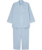 【ワコール 睡眠科学/wacoal suimin】の【パジャマ】 三重ガーゼ ロング袖・ロングパンツ 睡眠科学/ワコール YDX552 ブルー|ID: prp329100004498088 ipo3291000000033584082