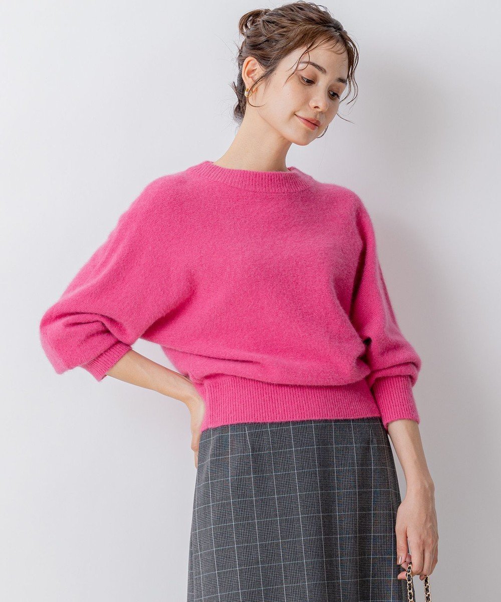 【組曲/KUMIKYOKU】のFOXミックス ニット インテリア・キッズ・メンズ・レディースファッション・服の通販 founy(ファニー) 　ファッション　Fashion　レディースファッション　WOMEN　トップス・カットソー　Tops/Tshirt　ニット　Knit Tops　セーター　Sweater　バランス　Balance　フォックス　Fox　ブラウジング　Browsing　ボトム　Bottom　ボトルネック　Bottleneck　ミックス　Mix　リラックス　Relax　A/W・秋冬　Aw・Autumn/Winter・Fw・Fall-Winter　ピンク系|ID: prp329100004498219 ipo3291000000031733376