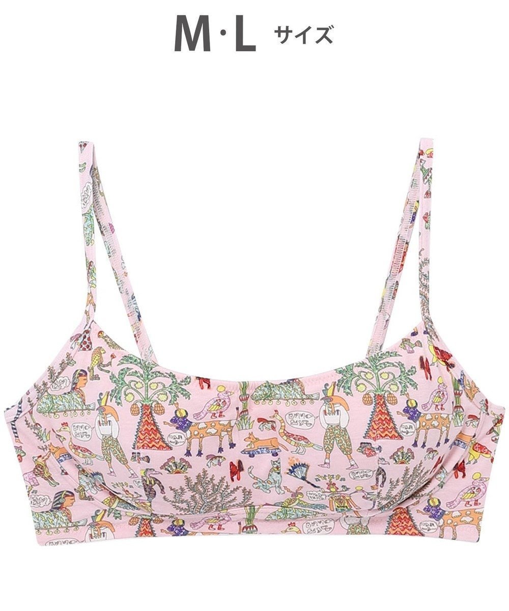 【ツモリチサト スリープ/tsumori chisato SLEEP】のツモリチサト ノンワイヤーブラ ブラジャー レディース UBX574 /ワコール インテリア・キッズ・メンズ・レディースファッション・服の通販 founy(ファニー) 　ファッション　Fashion　レディースファッション　Ladies' Fashion Online　パジャマ　Pajamas　ブラジャー　Bra　モチーフ　Motif　ラップ　Wrap　夏　Summer　旅行　Travel　春　Spring　S/S・春夏　Ss・Spring/Summer　ピンク|ID: prp329100004498323 ipo3291000000032578856