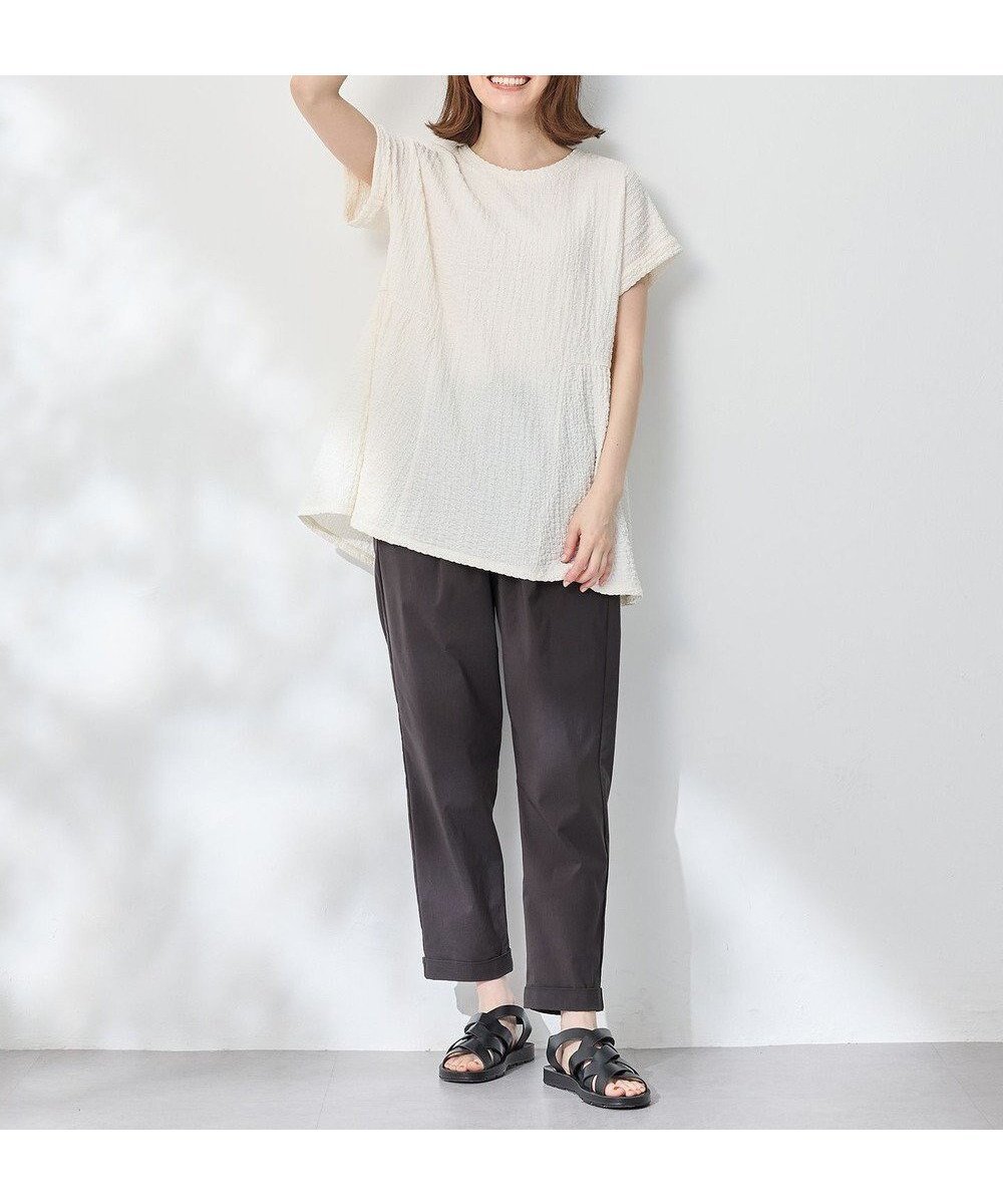 【エニー/ANY】の【接触冷感/ウエストゴム/ストレッチ】クールタッチタックパンツ インテリア・キッズ・メンズ・レディースファッション・服の通販 founy(ファニー) 　ファッション　Fashion　レディースファッション　Fashion for Women　パンツ　Pants & Trousers　おすすめ　Recommended / Our Picks　シューズ　Shoes, Footwear　シンプル　Simple, Minimal　ストレッチ　Stretch, Stretchy Fabric　スニーカー　Sneakers, Trainers　パープル　Purple, Violet　フラット　Flat, Flat Shoes　ベーシック　Basic, Essential　夏　Summer　春　Spring　S/S・春夏　SS, Spring/Summer, Warm Season　ブラウン|ID: prp329100004498352 ipo3291000000033686336