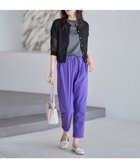 【エニー/ANY】の【接触冷感/ウエストゴム/ストレッチ】クールタッチタックパンツ パープル|ID: prp329100004498352 ipo3291000000034685632