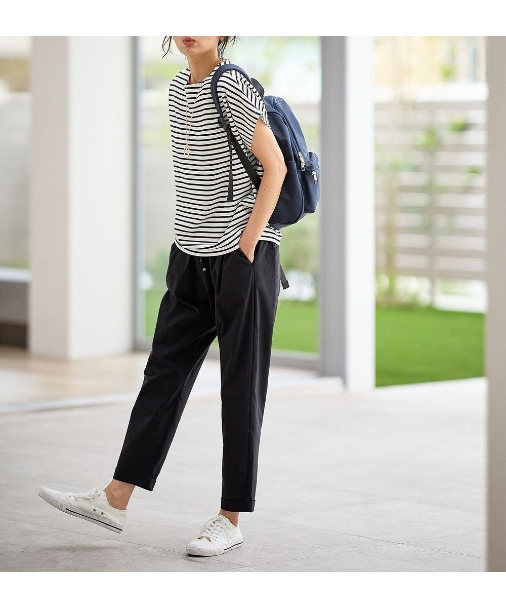 【エニー/ANY】の【接触冷感/ウエストゴム/ストレッチ】クールタッチタックパンツ インテリア・キッズ・メンズ・レディースファッション・服の通販 founy(ファニー) 　ファッション　Fashion　レディースファッション　Fashion for Women　パンツ　Pants & Trousers　おすすめ　Recommended / Our Picks　シューズ　Shoes, Footwear　シンプル　Simple, Minimal　ストレッチ　Stretch, Stretchy Fabric　スニーカー　Sneakers, Trainers　パープル　Purple, Violet　フラット　Flat, Flat Shoes　ベーシック　Basic, Essential　夏　Summer　春　Spring　S/S・春夏　SS, Spring/Summer, Warm Season　ブラック|ID: prp329100004498352 ipo3291000000034685634