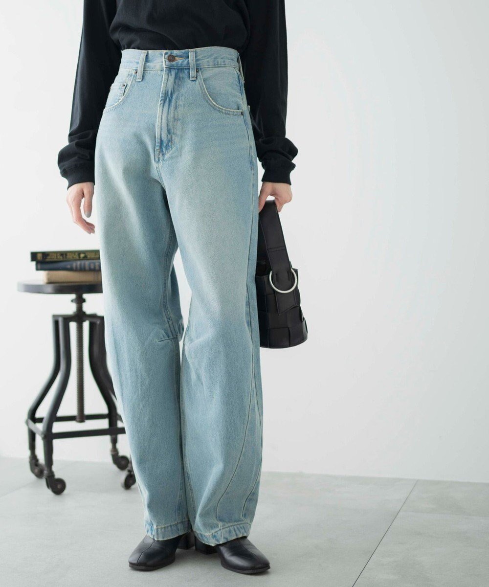 【ウィゴー/WEGO】のカーブデニムパンツ インテリア・キッズ・メンズ・レディースファッション・服の通販 founy(ファニー) 　ファッション　Fashion　レディースファッション　WOMEN　パンツ　Pants　デニムパンツ　Denim Pants　ショート　Short　スマホ　Smartphone　デニム　Denim　ワイド　Wide　再入荷　Restock/Back In Stock/Re Arrival　夏　Summer　春　Spring　S/S・春夏　Ss・Spring/Summer　デニム淡色|ID: prp329100004498406 ipo3291000000031735223