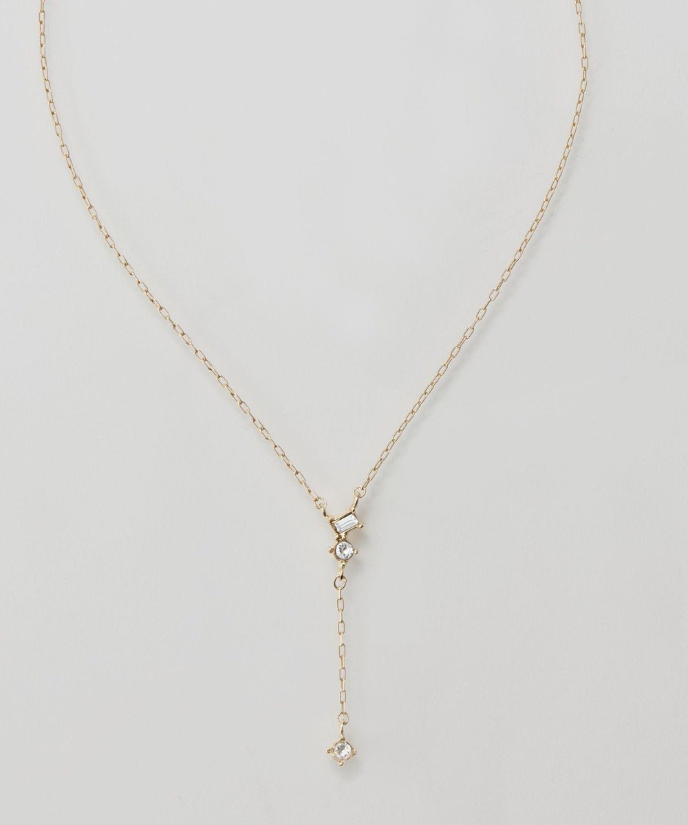 【フィービィー/phoebe】の【金属アレルギー対応】ラディアンスビジューYラインネックレス ゴールド インテリア・キッズ・メンズ・レディースファッション・服の通販 founy(ファニー) 　ファッション　Fashion　レディースファッション　WOMEN　ジュエリー　Jewelry　ネックレス　Necklaces　おすすめ　Recommend　アクセサリー　Accessories　シェイプ　Shape　シンプル　Simple　デコルテ　Decolletage　ネックレス　Necklace　ビジュー　Bijou　ゴールド|ID: prp329100004498431 ipo3291000000031991771