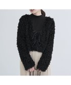 【グリーンパークス/Green Parks】の・SUGARSPOON 2wayフェザーカーディガン Black|ID: prp329100004498467 ipo3291000000031983215
