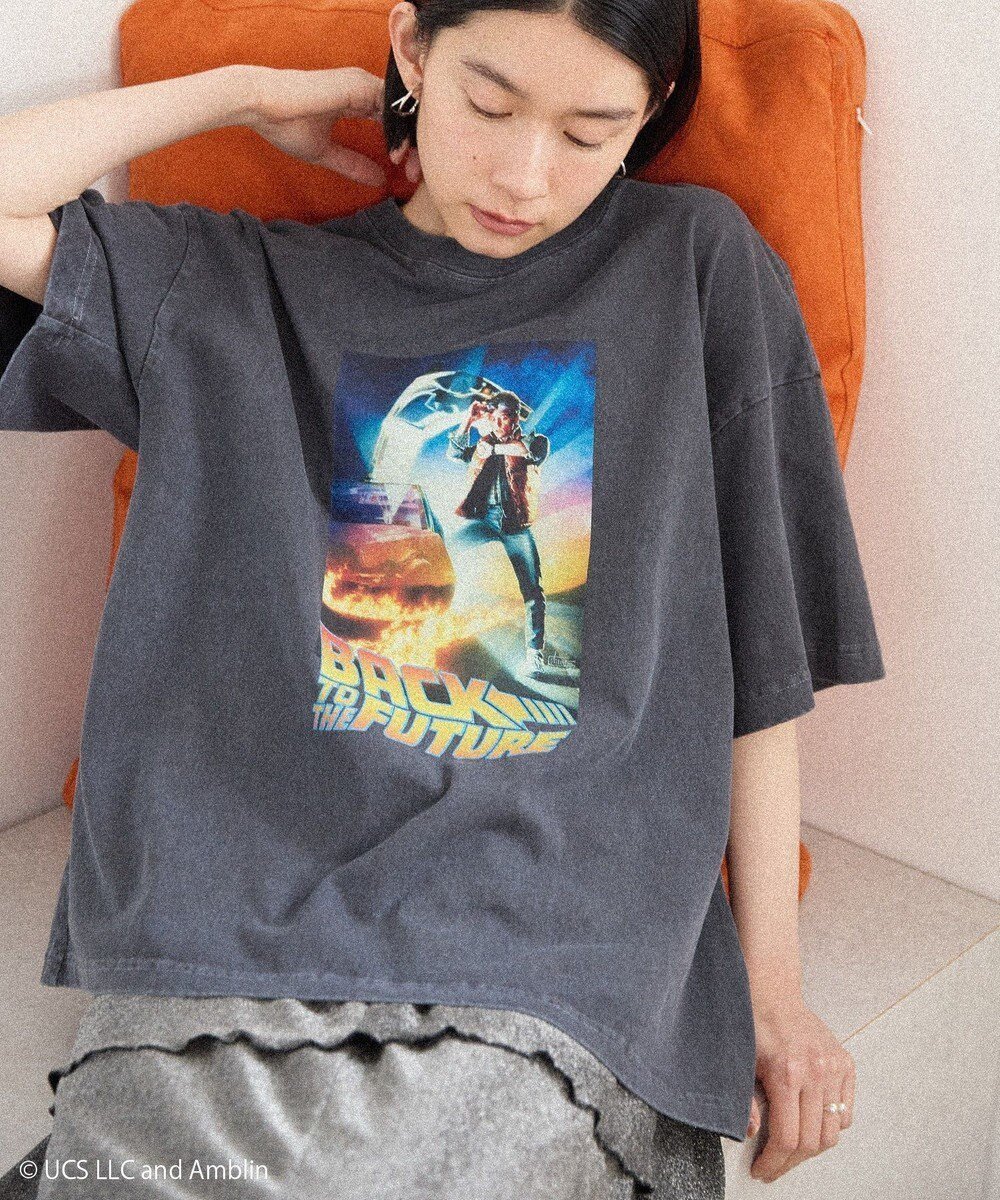 【アメリカンホリック/AMERICAN HOLIC】の【BACK TO THE FUTURE】ピグメントTシャツ 人気、トレンドファッション・服の通販 founy(ファニー) ファッション Fashion レディースファッション Fashion for Women トップス・カットソー Cut & Sew Tops シャツ・ブラウス・オフィスカジュアル Elegant Blouses & Button-Ups ロングTシャツ・Tシャツ Longline T-Shirts & Tees カットソー・ベーシックTシャツ Cut-and-Sewn Tops / Stretch Tees & Basics カットソー Cut and Sewn Top プリント Print, Printed Pattern ベーシック Basic, Essential ルーズ Loose, Oversized 夏 Summer 春 Spring S/S・春夏 SS, Spring/Summer, Warm Season other-1|ID: prp329100004498503 ipo3291000000033482031