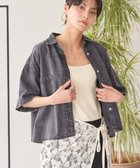 【アメリカンホリック/AMERICAN HOLIC】のWポケットデニムショートシャツ 人気、トレンドファッション・服の通販 founy(ファニー) ファッション Fashion レディースファッション Fashion for Women トップス・カットソー Cut & Sew Tops シャツ・ブラウス・オフィスカジュアル Elegant Blouses & Button-Ups インディゴ Indigo Denim クロップド Cropped, Short Length ショルダー Shoulder, Shoulder Strap シンプル Simple, Minimal ダブル Double, Double-Breasted ドロップ Drop Shoulder, Dropped Style フロント Front, Front Design ポケット Pocket, Pocket Detail ワイド Wide, Wide Fit ヴィンテージ Vintage Style 夏 Summer 春 Spring S/S・春夏 SS, Spring/Summer, Warm Season thumbnail Black|ID: prp329100004498513 ipo3291000000033580029
