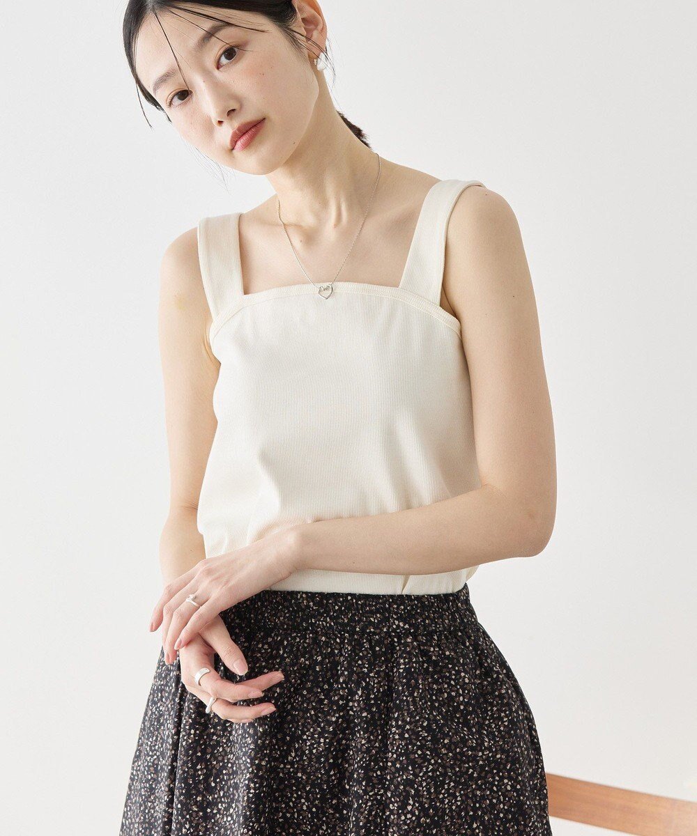 【アメリカンホリック/AMERICAN HOLIC】の抗菌防臭テレコベアタンクトップ 人気、トレンドファッション・服の通販 founy(ファニー) 　ファッション　Fashion　レディースファッション　Fashion for Women　トップス・カットソー　Cut & Sew Tops　アメリカン　American Style　インナー　Innerwear　春　Spring　抗菌　Antibacterial, Bacteria-Resistant　ジャケット　Jacket, Outerwear　スタイリッシュ　Stylish, Fashionable　タンク　Tank Top, Sleeveless Top　デコルテ　Décolleté, Neckline　フィット　Fit, Slim Fit　ポケット　Pocket, Pocket Detail　S/S・春夏　SS, Spring/Summer, Warm Season　夏　Summer　 other-1|ID: prp329100004498516 ipo3291000000033168476