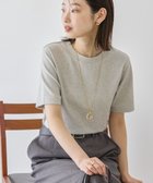 【アメリカンホリック/AMERICAN HOLIC】のラメリブTシャツ Silver|ID: prp329100004498528 ipo3291000000031736012