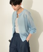 【アメリカンホリック/AMERICAN HOLIC】のシアークルーネックニットカーディガン Light Blue|ID: prp329100004498532 ipo3291000000031736029