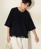 【アメリカンホリック/AMERICAN HOLIC】のフリンジ5分袖ラグランスウェット Navy|ID: prp329100004498535 ipo3291000000031736053