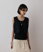 【グレース コンチネンタル/GRACE CONTINENTAL】のメッシュembジレ ブラック|ID: prp329100004498622 ipo3291000000032743088