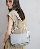 【トプカピ/TOPKAPI】の【Breath TOPKAPI】【撥水】ツヤ ナイロン ショルダー付き ラウンド トートバッグ ライトグレー|ID: prp329100004498625 ipo3291000000031829996