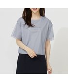 【エニィ スィス/any SiS】の【洗える】シアーチュールロゴ Tシャツ ライトグレー|ID: prp329100004498642 ipo3291000000033573691