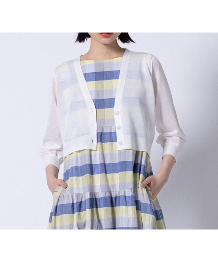 【トッカ/TOCCA】の【洗える】SHEER BUBBLE KNIT ニットカーディガン インテリア・キッズ・メンズ・レディースファッション・服の通販 founy(ファニー) https://founy.com/ ファッション Fashion レディースファッション WOMEN トップス・カットソー Tops/Tshirt ニット Knit Tops カーディガン Cardigans 2025年 2025 2025春夏・S/S Ss,Spring/Summer,2025 カーディガン Cardigan 夏 Summer 春 Spring S/S・春夏 Ss・Spring/Summer 洗える Washable |ID: prp329100004498646 ipo3291000000031736793