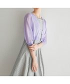 【トッカ/TOCCA】の【洗える】SHEER BUBBLE KNIT ニットカーディガン ライラック系|ID: prp329100004498646 ipo3291000000031854672